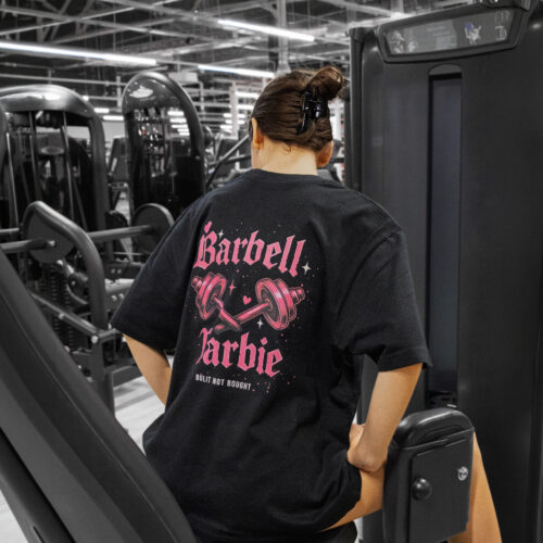 Koszulka Oversize Pumpcover "Barbell Barbie"